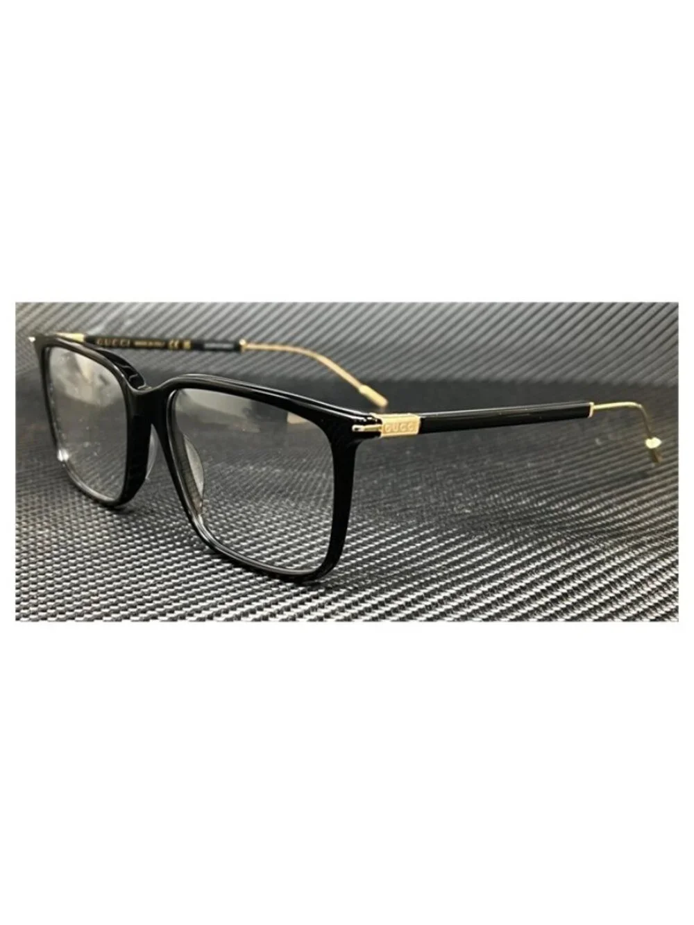 New Gucci Men Black Eyeglasses 56-16-145